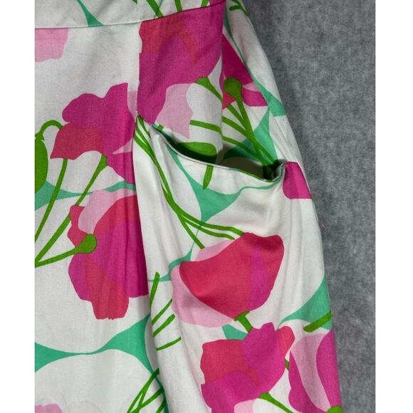 Lilly Pulitzer Sz 4 Had Me A Blast Floral Print Strapless Mini Dress Pink Poppy - Picture 2 of 15
